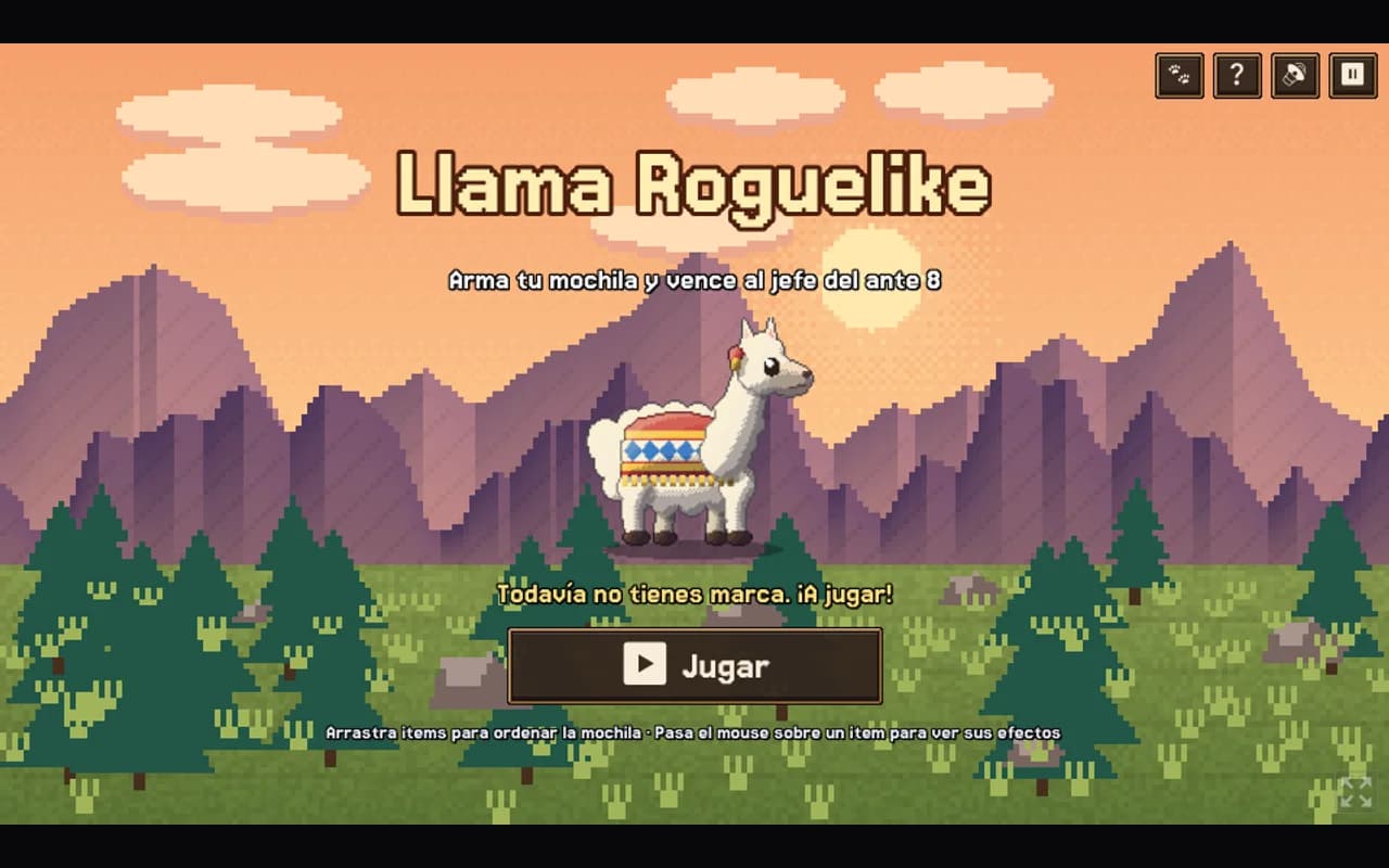 Vista previa de Llama Roguelike